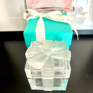 Tiffany & Co. Classic Crystal Jewelry Box Discontinued Collectors Item